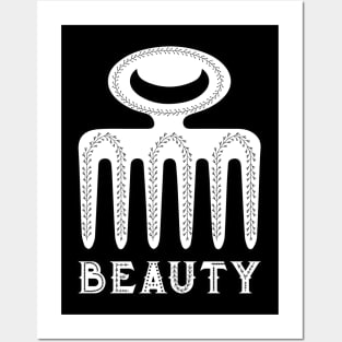 Africa Ghana Sankofa Adinkra Symbol "Beauty" Posters and Art